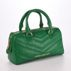 Bolsa Baú Verde Tropical Green Média Matelassê Couro