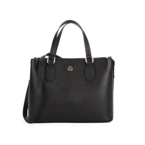 Bolsa Tote Grande Preto Tan Couro