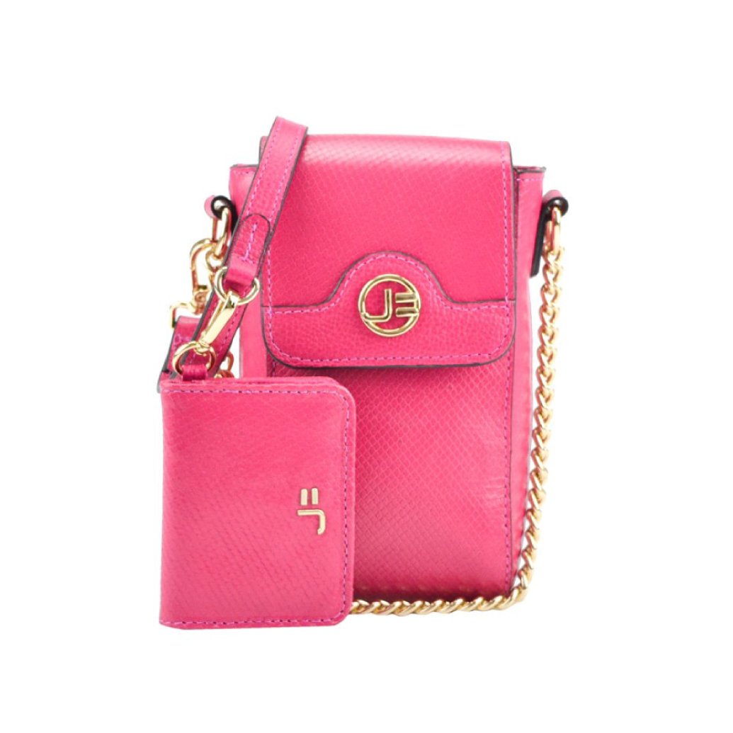 Shoulder Bag Magenta Corrente Porta Cartão