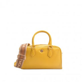 Bolsa Transversal Amarelo Mango Couro