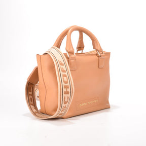 Bolsa Tote Caramelo Tan Logomania Couro