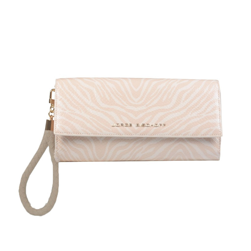 Clutch Couro Animal Print Zebra