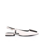 Slingback Branco Blanc Couro JB