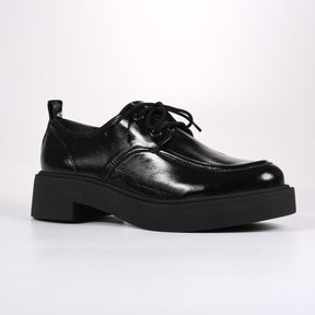 Loafer Preto Atacador Tratorado Couro